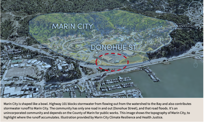 Marin City Flooding Map 