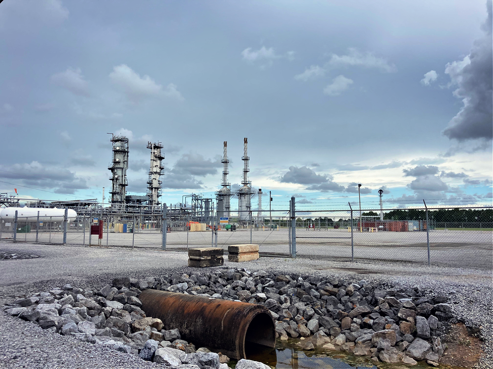 Chevron LNG processing facility  in Pascagoula, MS, July 24, 2022. Photo: Harriet Festing